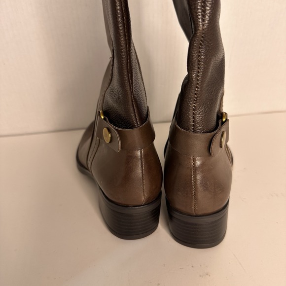 Franco Sarto Size 5.5 Tall Riding‎ Boot Brown Leather Equestrian Classic - Picture 5 of 10